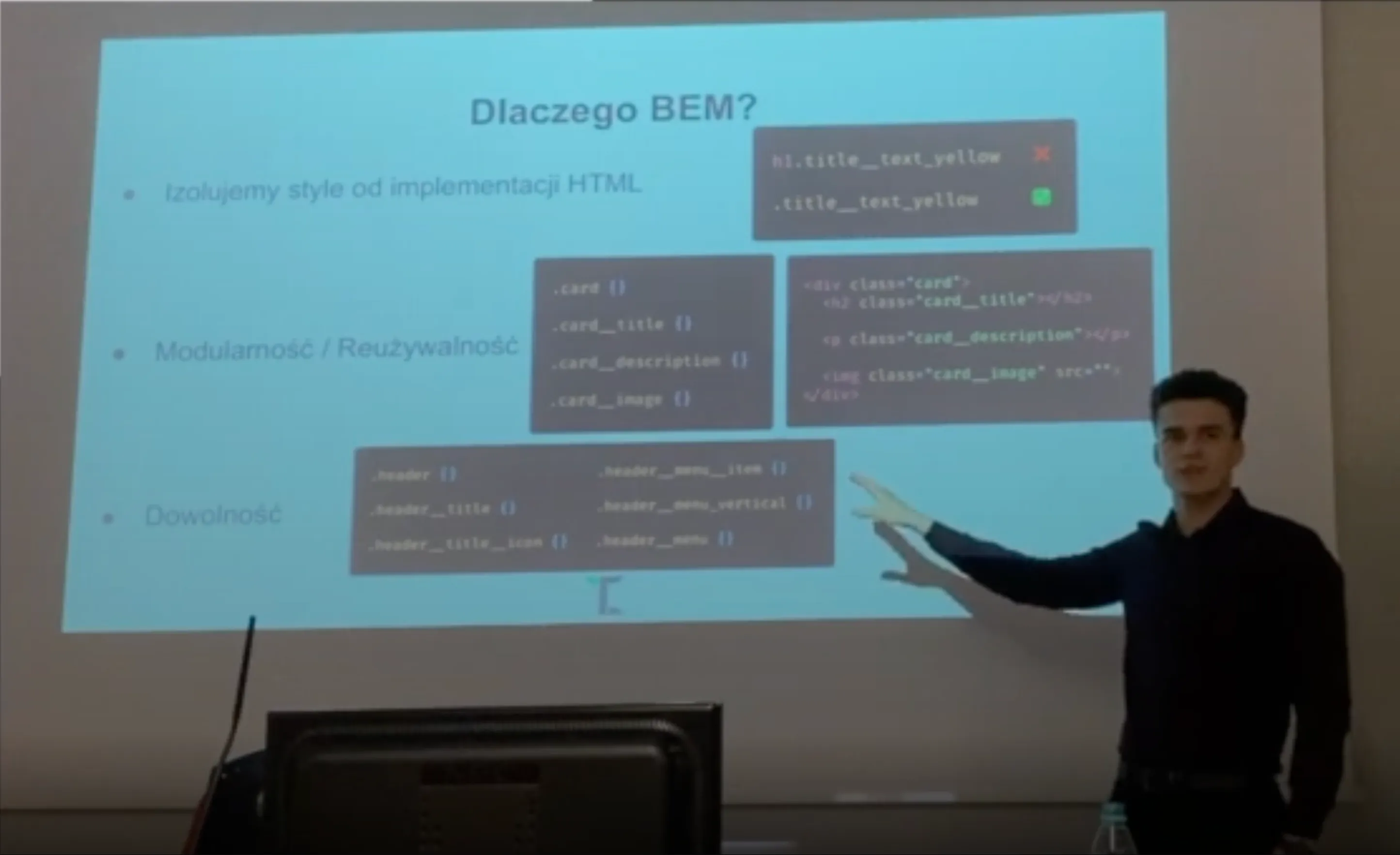 Image from presentation Styles, components, architecture in Frontend